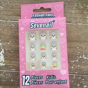 Seven7 Kids Nail Accessories Kawaii Lama Design